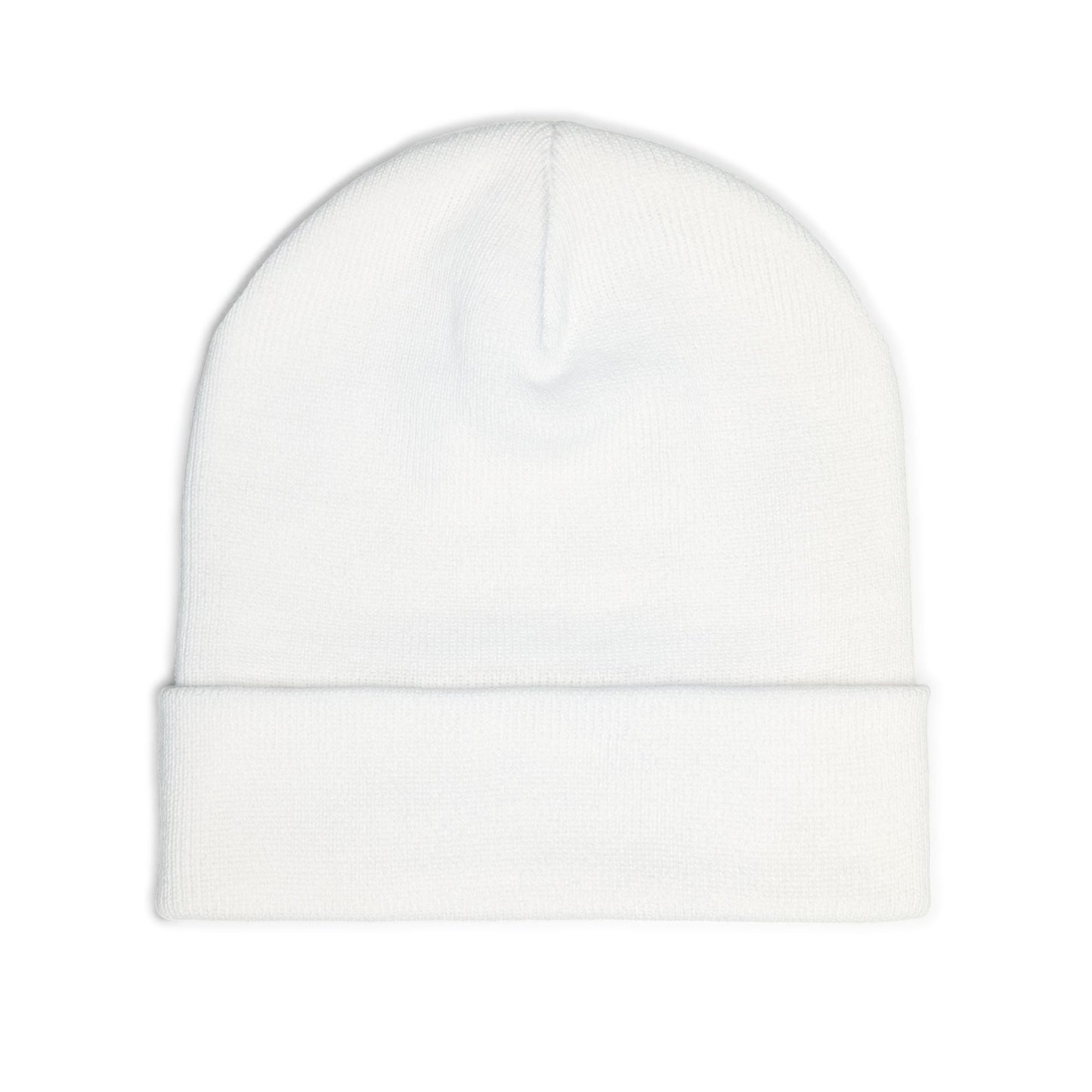 Beanie — "Move Your Feet Hockey" Embroidered Skate Logo Knit Cap