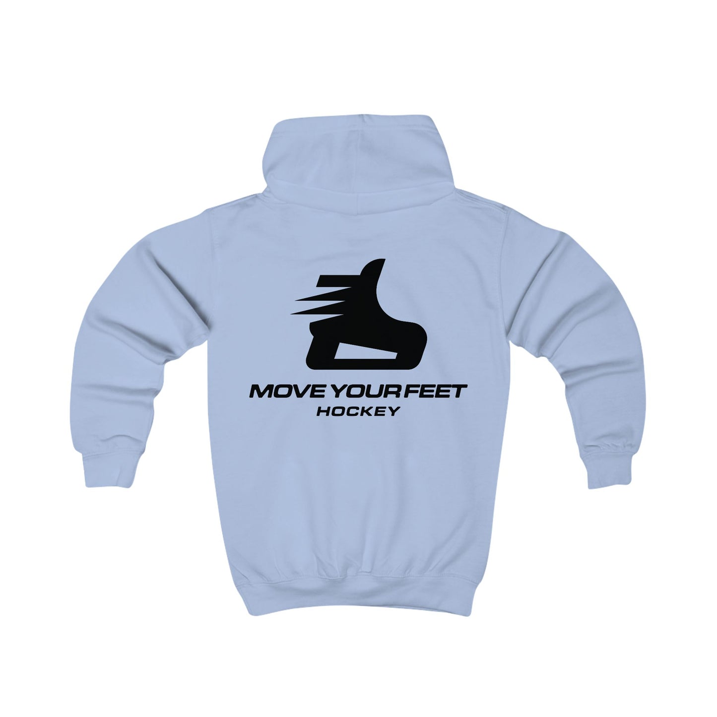 Kids Hoodie - "Move Your Feet Hockey" Youth Skate Logo Hoodie