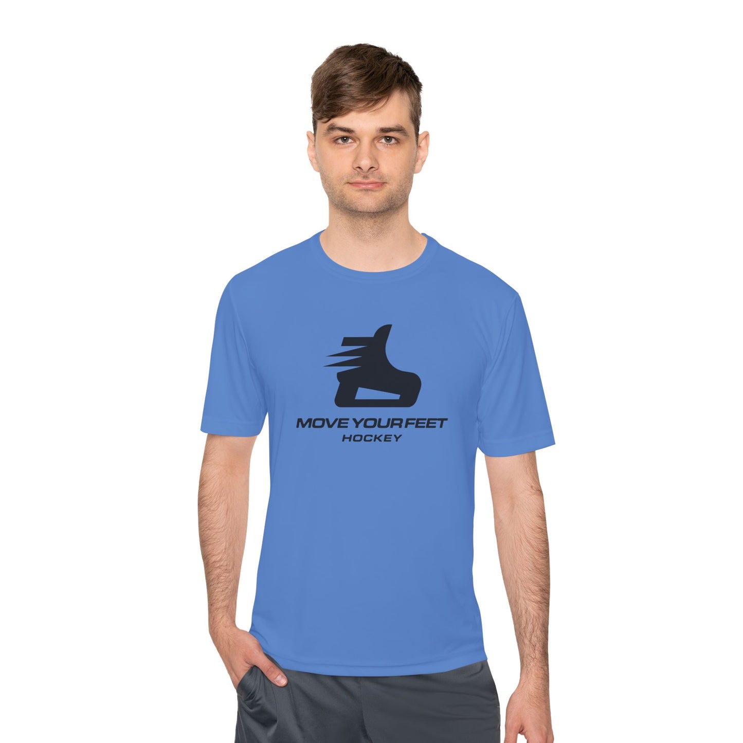 "Move Your Feet Hockey Moisture" -Wicking Tee