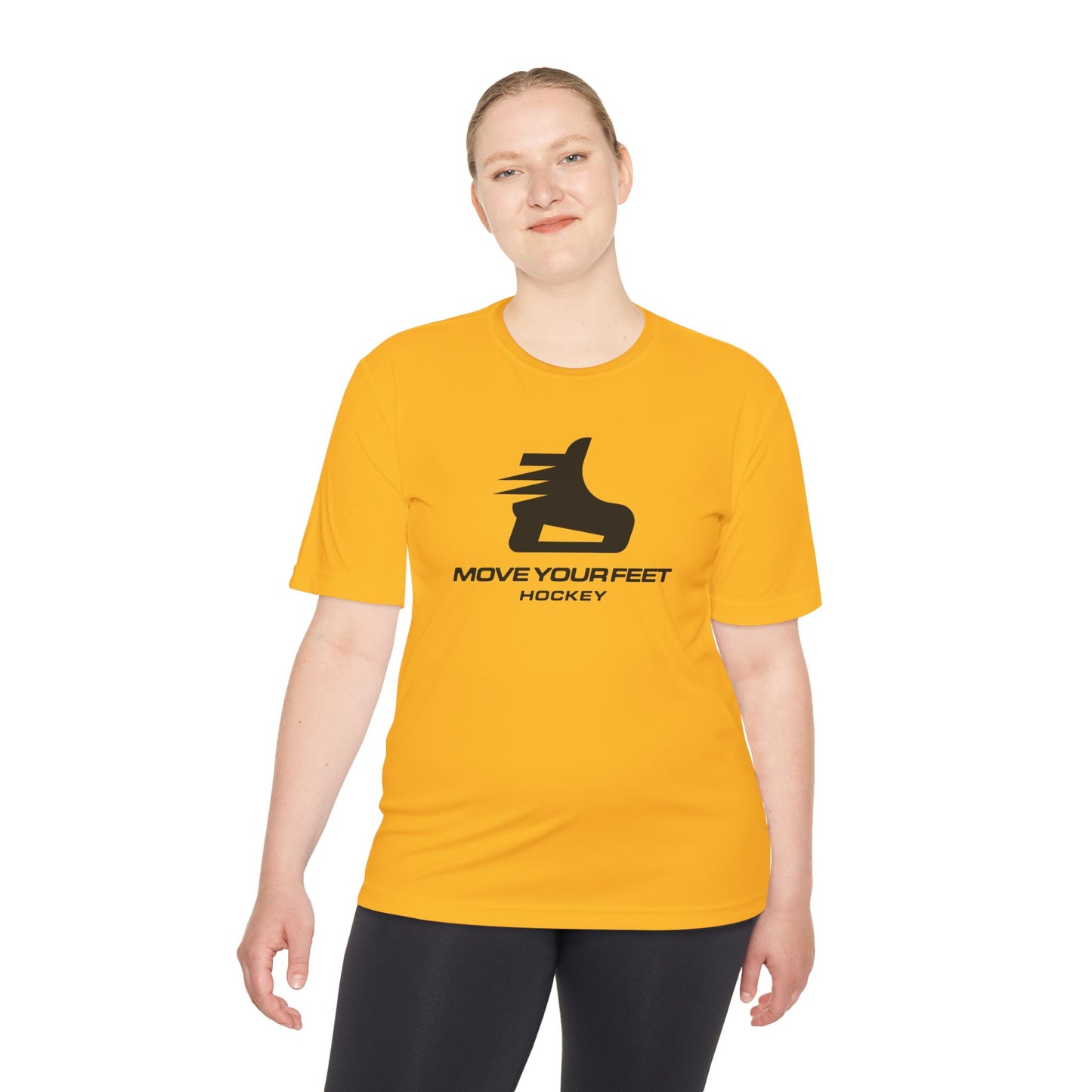 "Move Your Feet Hockey Moisture" -Wicking Tee