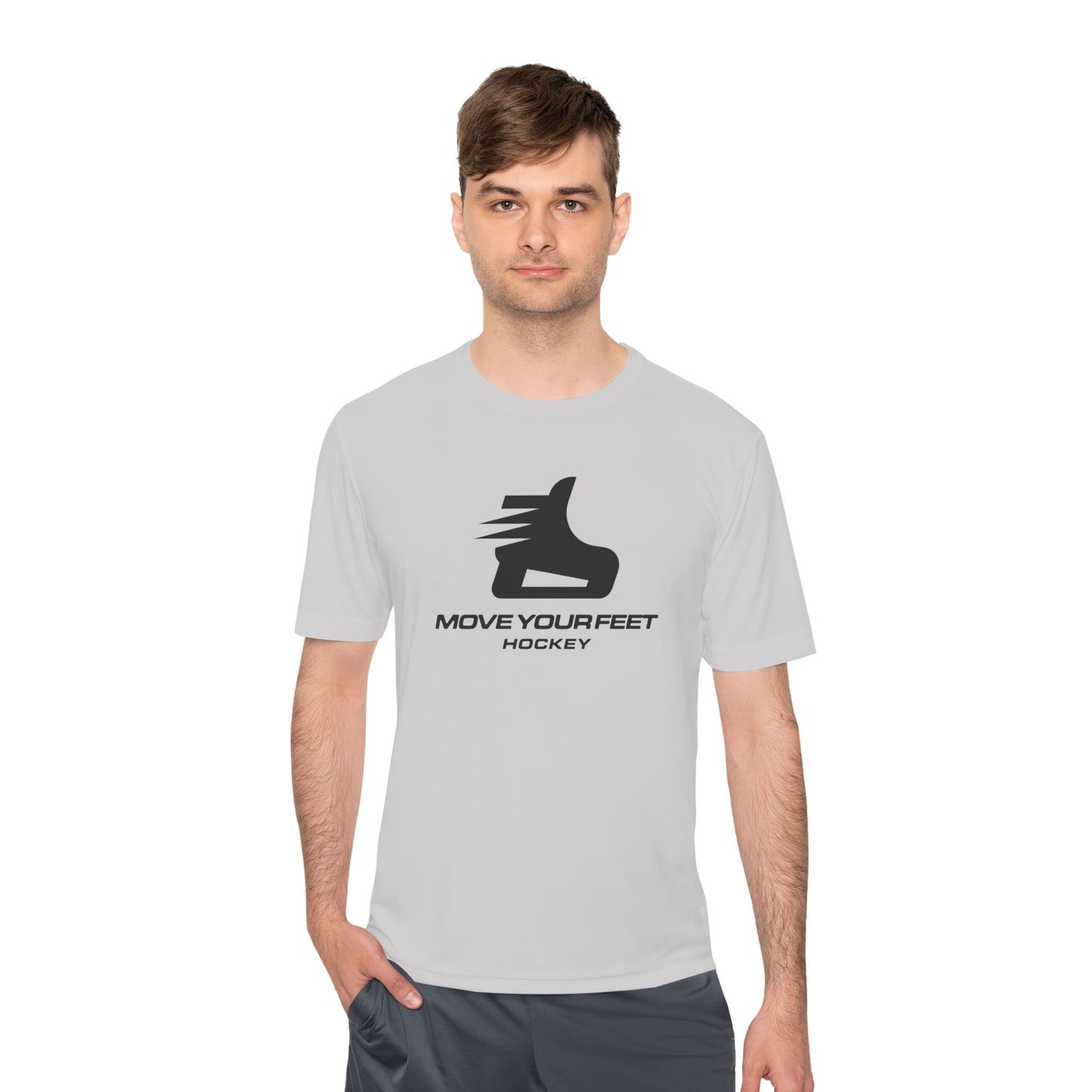 "Move Your Feet Hockey Moisture" -Wicking Tee