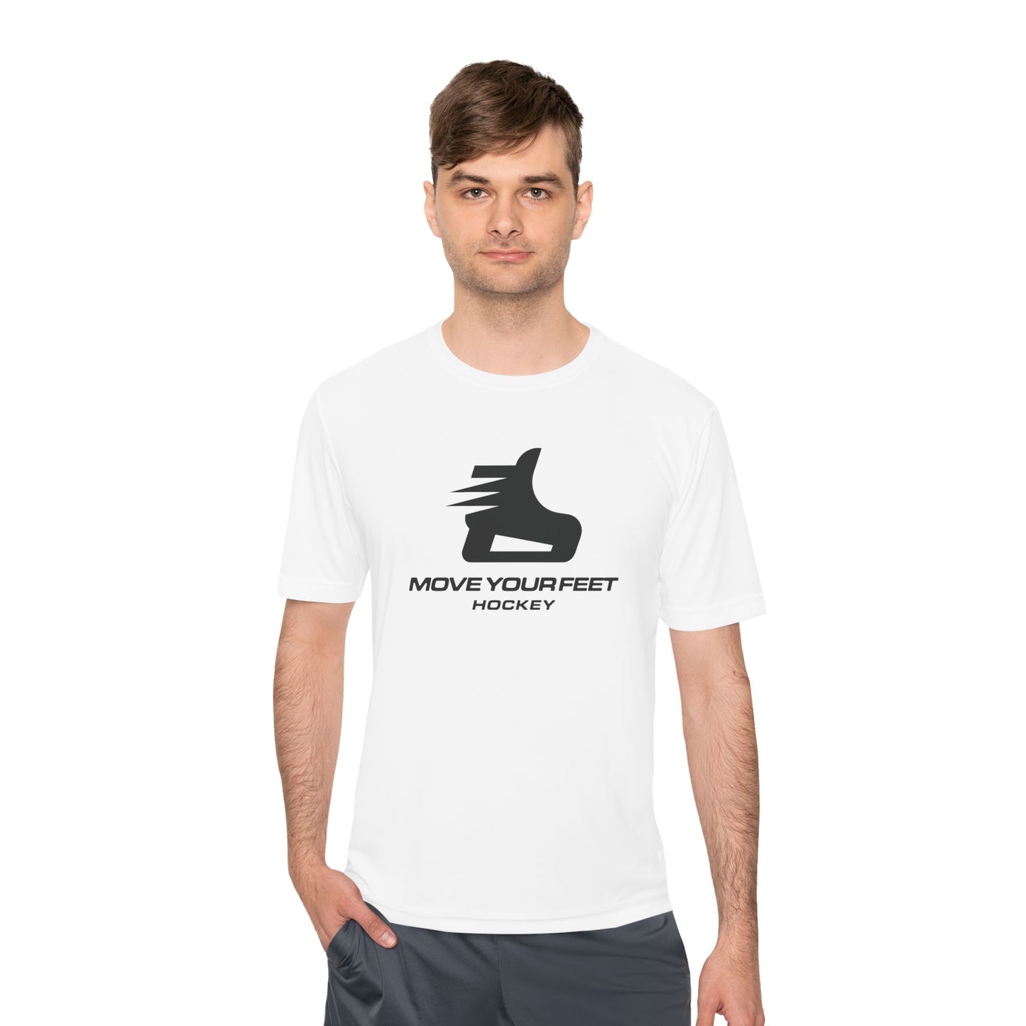 "Move Your Feet Hockey Moisture" -Wicking Tee
