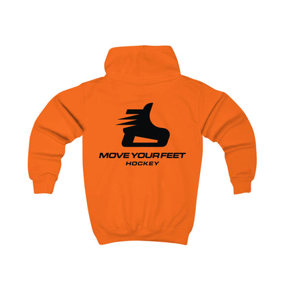 Kids Hoodie - "Move Your Feet Hockey" Youth Skate Logo Hoodie