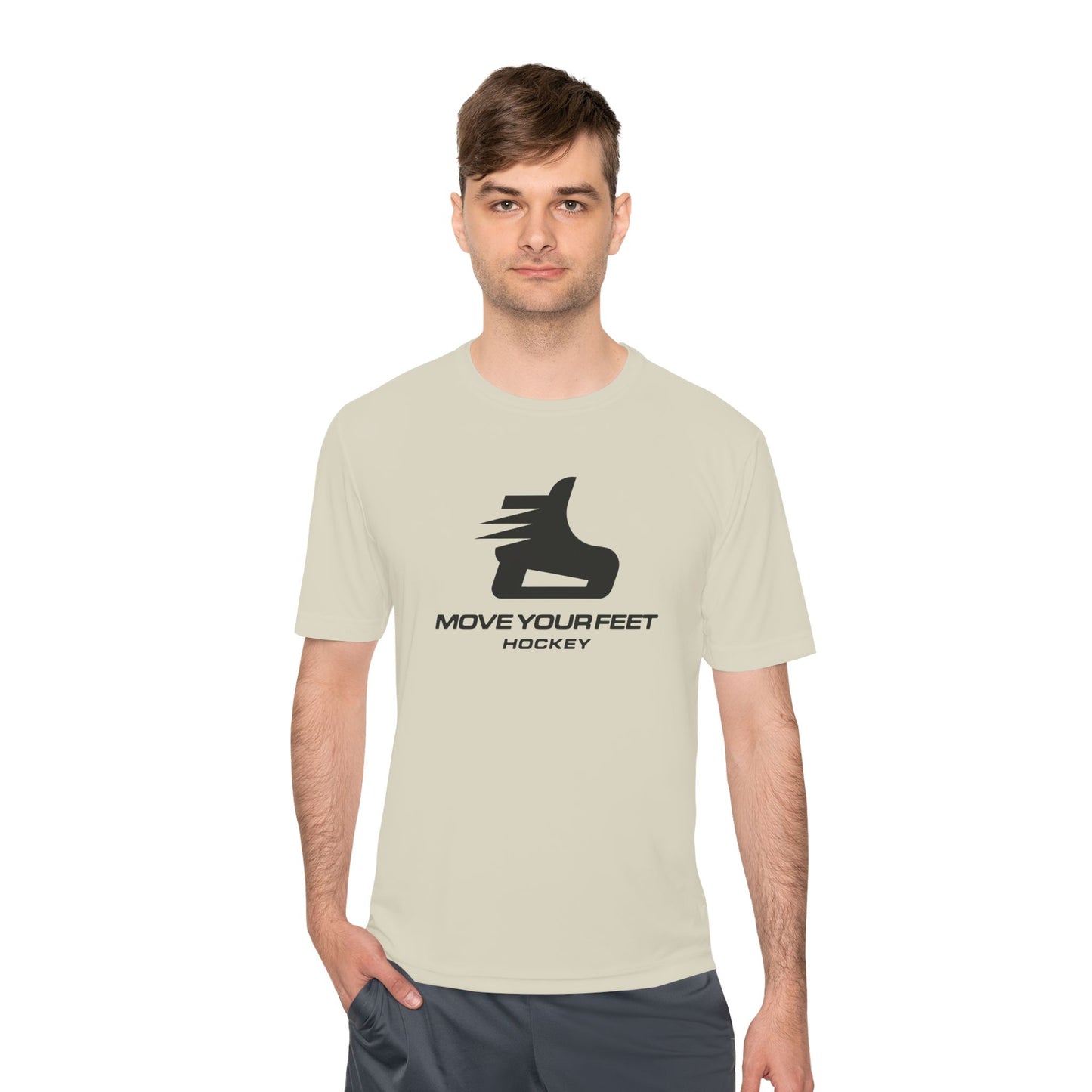 "Move Your Feet Hockey Moisture" -Wicking Tee