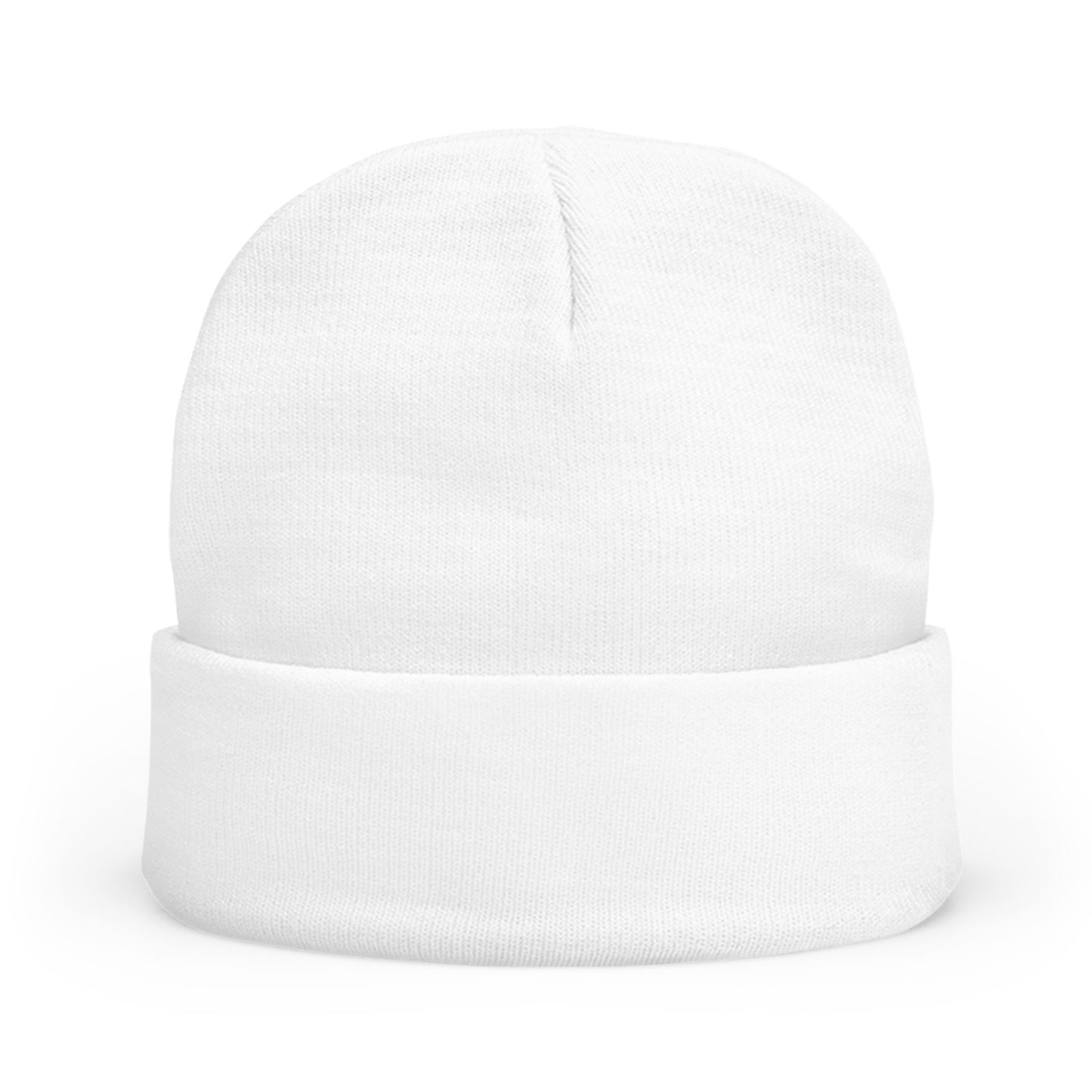 Beanie — "Move Your Feet Hockey" Embroidered Skate Logo Knit Cap