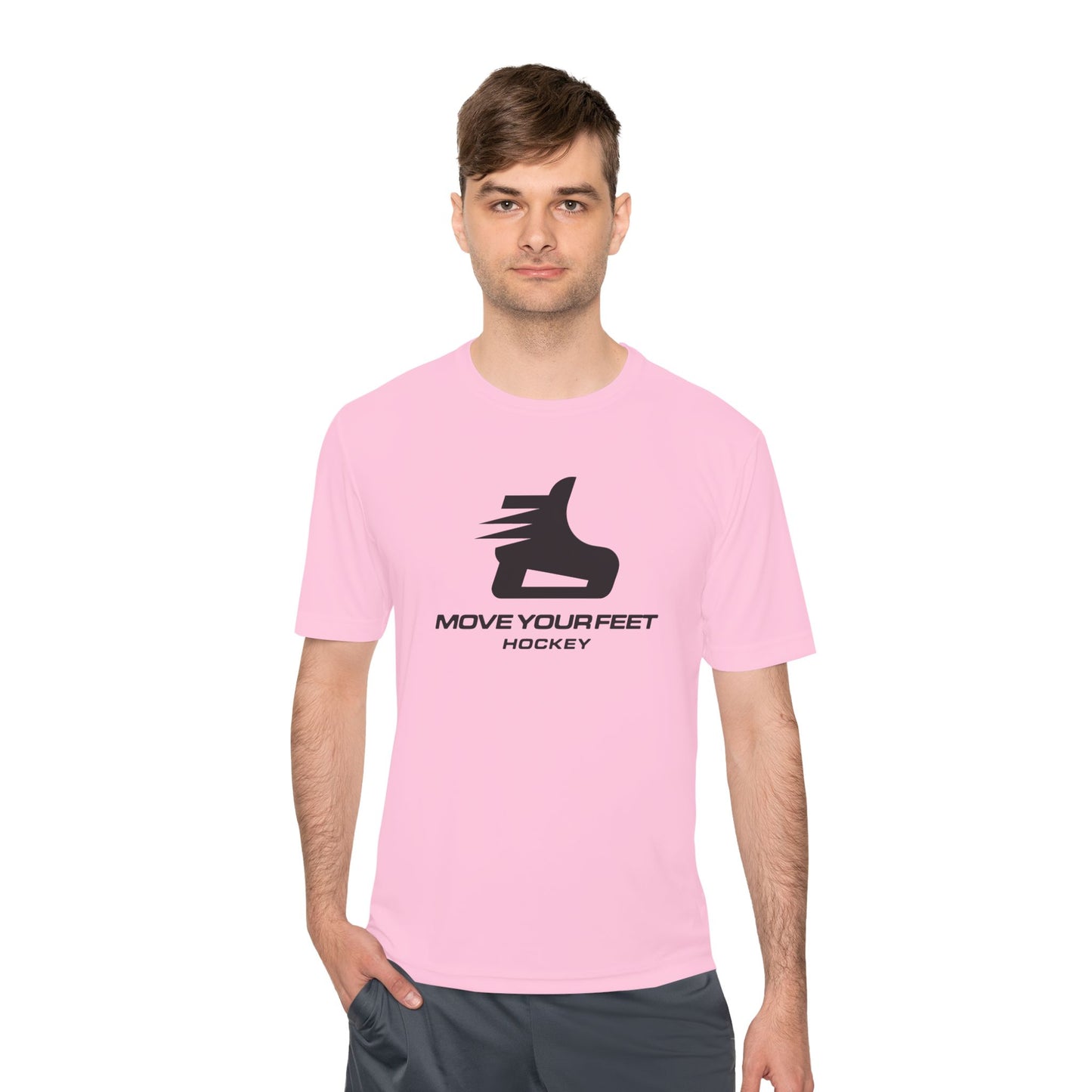 "Move Your Feet Hockey Moisture" -Wicking Tee
