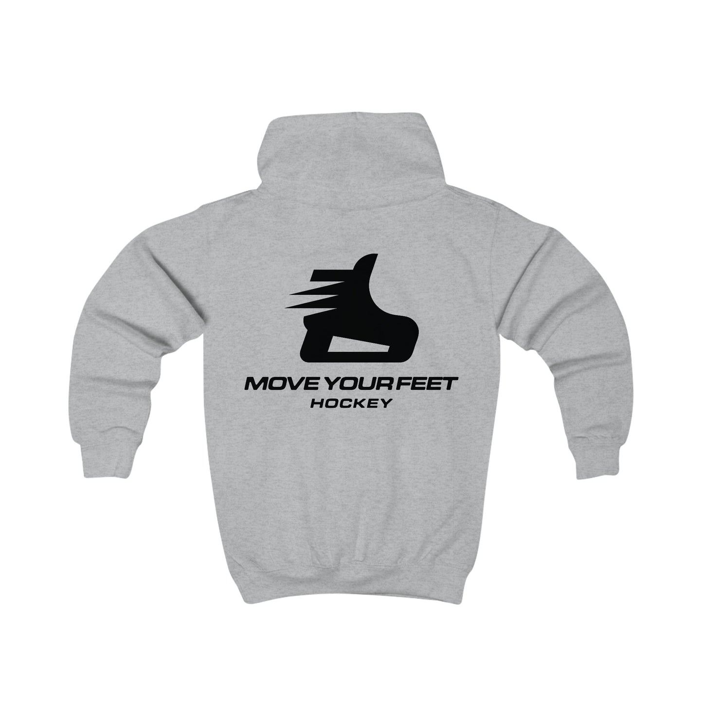 Kids Hoodie - "Move Your Feet Hockey" Youth Skate Logo Hoodie